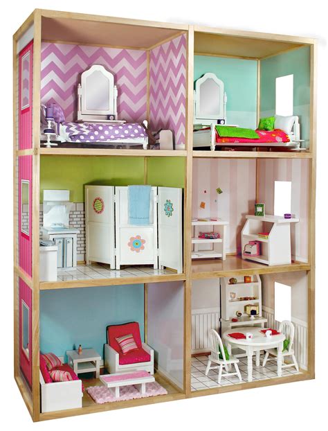 18 doll houses out of metal shelves|target our generation doll house.